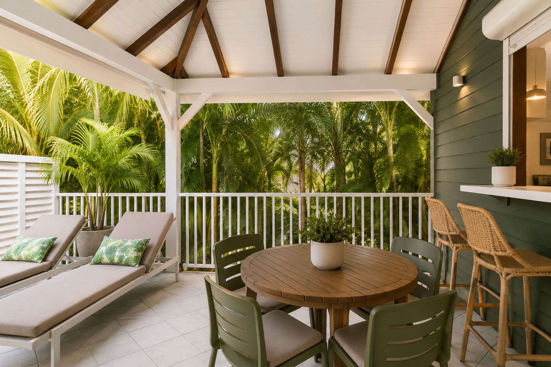 Villa Rosi – F2 meublé avec jardin, idéal saisonnier ou pied-à-terre au Moule